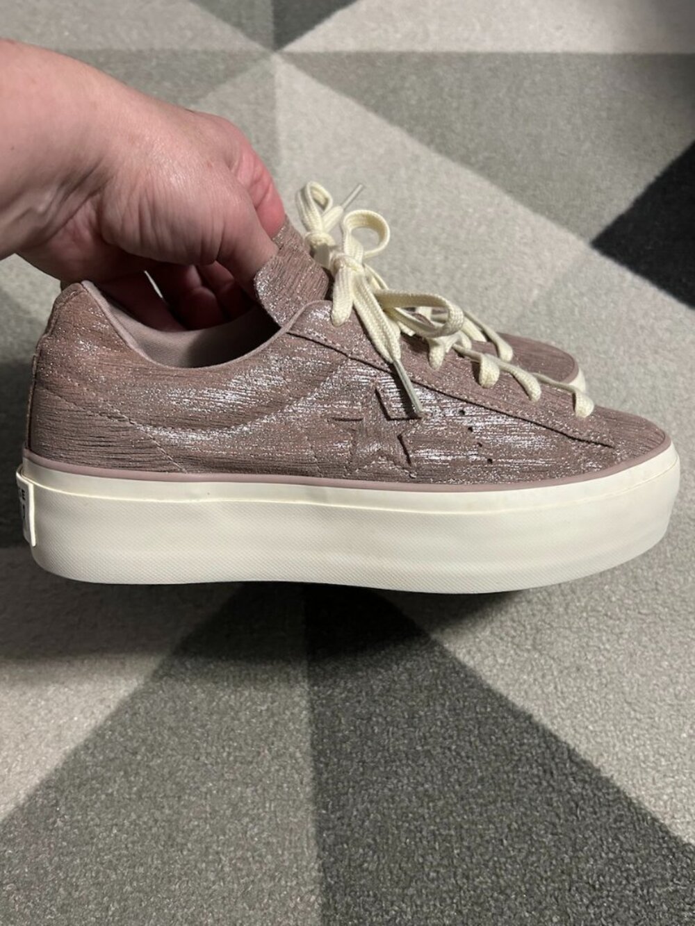 Converse One Star Platform OX Low 'Diffused Taupe' Women's Size 7